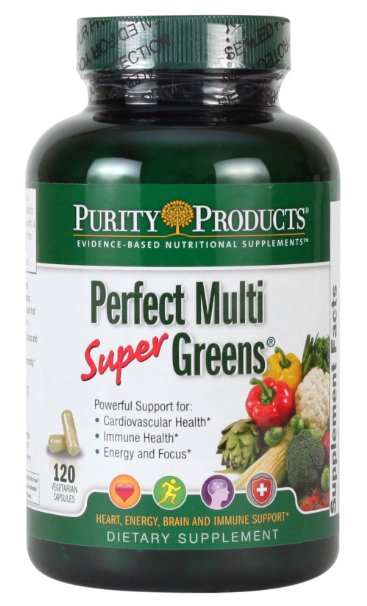 Purity Products Perfect Multi Super Greens Dietary Supplement Health Nutrition 120 count