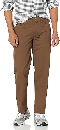 Amazon Essentials Men's Straight-Fit 5-Pocket Stretch Twill Pant