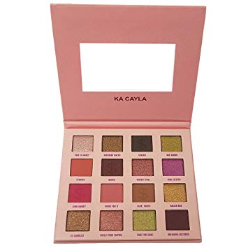 Eyeshadow Palette with Makeup Mirror 16 Colors Super Pigmented Makeup Matte and Shimmer