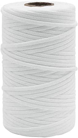 100m Soft Elastic Cord Rope 3mm, Ear Strap Stretchy String for Homemade Ear Loops Sewing DIY Crafts