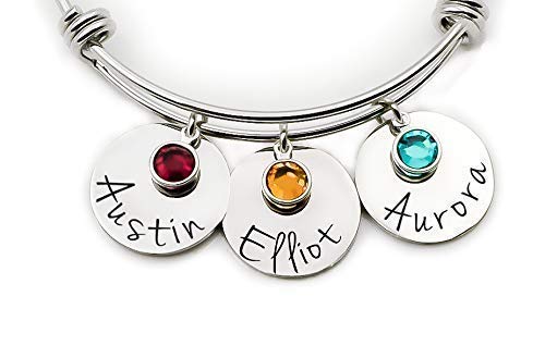 Personalized Mother's bracelet with kids names