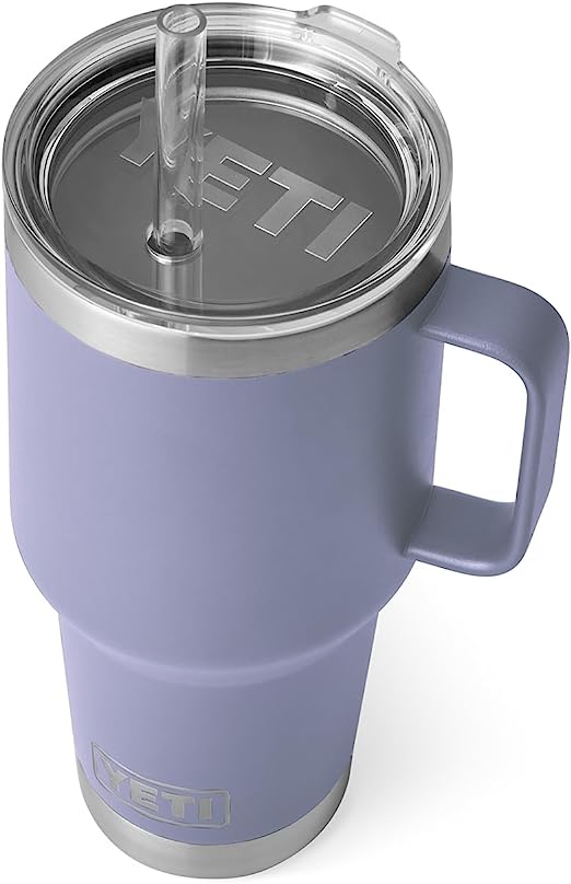 YETI Rambler 35 oz Straw Mug, Vacuum Insulated, Stainless Steel, Cosmic Lilac