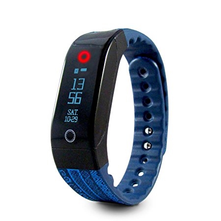 Tushi Pal Smart Fitness Tracker, Heart Rate Monitor & Activity Wristband - Uniquely Created with Indigenous Mayan Artisans   Sleep Monitor & Wireless Bluetooth 4.0 for Android and iOS