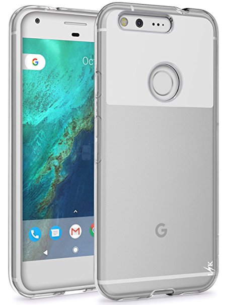 Google Pixel XL Case, LK Ultra [Slim Thin] Scratch Resistant TPU Rubber Soft Skin Silicone Protective Case Cover for Google Pixel XL (Clear)