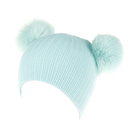 AWAYTR Baby Kids Toddler Warm Hat - Winter Wool Knit Thick Soft Stretch Beanie Cap