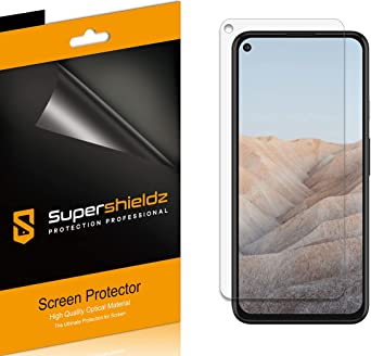 (6 Pack) Supershieldz Designed for Google Pixel 5a Screen Protector, High Definition Clear Shield (PET)