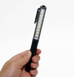 Ultra Bright 160 Lumen LED Pocket Pen Work Light with Powerful Magnetic Base and Rotating Magnetic Clip 3 AAA Duracell Inc Camping Household Workshop Automobile Hassle Free Replacement Guarantee