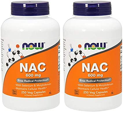 Now Foods Nac-Acetyl Cysteine 600mg 500Vcaps (250X2)