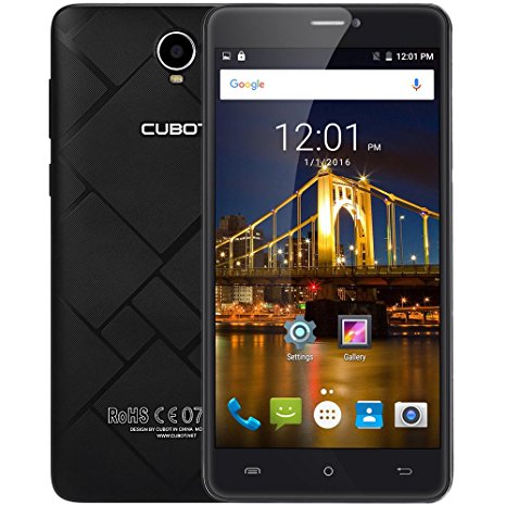 Cubot Max 6.0 inch 4G LTE Smartphone Unlocked, MT6753 Octa Core Phone, 3GB Ram and 32GB Rom - Android 6.0, Dual Camera, Dual Sim Dual Standby, WIFI,GPS, G-sensor (Black)