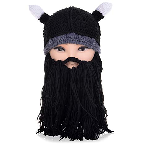 VBIGER Beard Hat Beanie Hat Knit Hat Winter Warm Octopus Hat Windproof Funny Men & Women