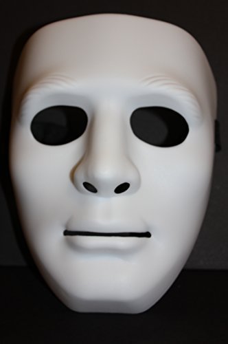 Full Face Plastic Plain Mask Costume Party Dance Crew For Hip Hop Dance/Opera