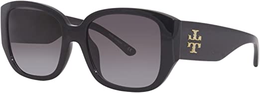 Tory Burch TY9066U 17918G Sunglasses Women's Black/Dark Grey Gradient Lens 54mm