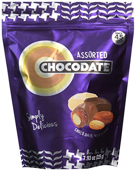 Ziyad Chocolate Dates, Assorted, 225 Gram
