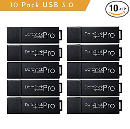Centon MP Valuepack USB 3.0 Datastick Pro (Black), 32GB, 10Pack Bulk - S1-U3P6-32G-10B