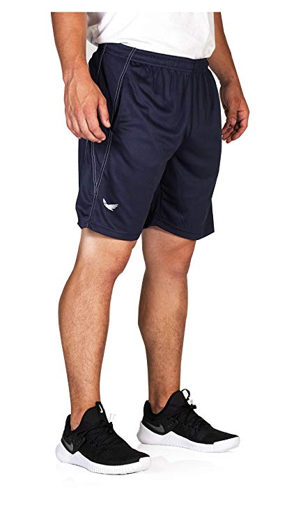 SALMANS Men’s Micro Mesh 7” Inseam Sports Workout Shorts Running Training Shorts with Side Pockets