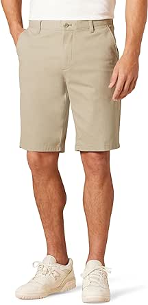 Amazon Essentials Men's Slim-Fit 11" Flat-Front Comfort Stretch Chino Short