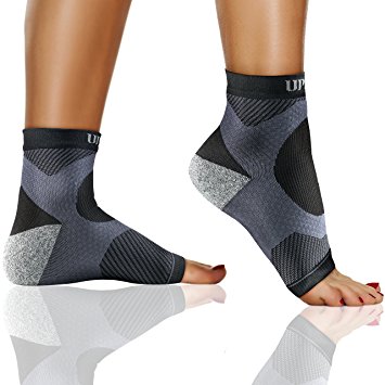 Plantar Fasciitis Socks, Ankle Compression Sleeve Brace, for Men and Women. Arch and Heel Spurs Support. Great for Runners, Sprained Ankle, and Swelling. Instant Pain Relief.
