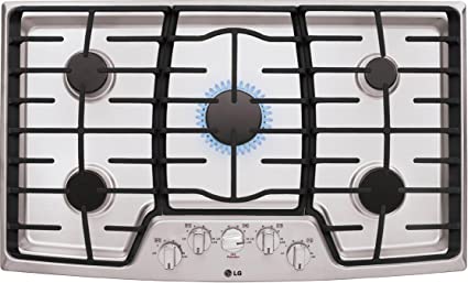 LG LCG3611ST 36" Stainless Steel Gas Sealed Burner Cooktop