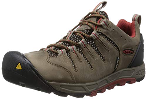 KEEN Men's Bryce Waterproof Hiking Shoe,Shiitake/Bossa Nova,8 M US