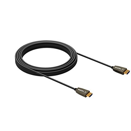 HDMI Fiber Cable RUIPRO 4K60HZ HDR 50 feet Light Speed HDMI2.0b Cable, Supports 18.2 Gbps, ARC, HDR10, Dolby Vision, HDCP2.2, 4:4:4, Ultra Slim and Flexible HDMI Optic Cable with Optic Technology 15m
