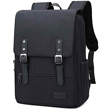 School College Laptop Backpack Bookbag 15.6 inch Laptop Travel Rucksack Bag for Men Women(Black)