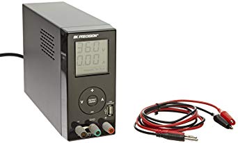 B&K Precision 1550 Switching DC Power Supply with USB Charger Output 1 to 36 V, 0 to 3 A