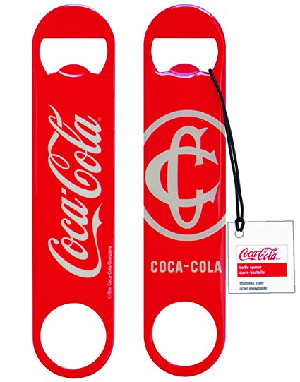 Tablecraft CC383 Coca-Cola Classic Logo Flat Bottle Opener, Red