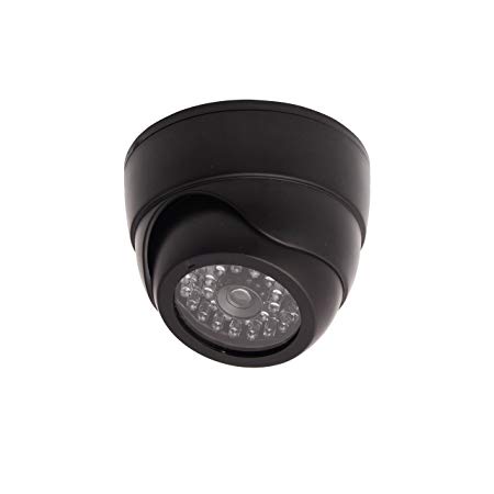 ALEKO DCD06 Dummy Replica Criminal Surveillance Imitation Dome Camera With LED, Black