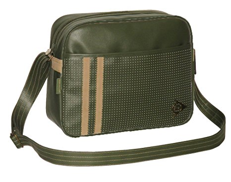 Dunlop - Men's Classic Gym,cabin,school,college,sports Shoulder Messenger Bag (GREEN)