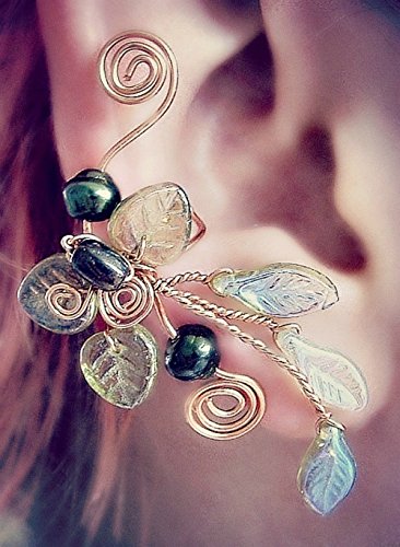 Ear Cuff Lothlorien Spring Forest Ear Climber - No Piercing Required, Single or Pair