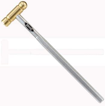 Commando Miniature Ball Peen (Ball Pein) Hammer with Precision Machined 2 Ounce Brass Head and Solid Aluminum Handle
