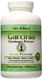 Garcinia Cambogia Extract - Dr Recommended Requirements - 100 All Natural Pure 60 HCA - 180 Capsules Premium Pill - No Fillers Approved Dietary Supplement As Seen on Tv - Plus Great Reviews - GMO Free Appetite Suppressant - Best Weight Loss Supplement Formula - Lose Weight - Money Back Guarantee - Includes Calcium HCA and Potassium HCA for Enhanced Bioavailability - Drink with 8 Oz Water