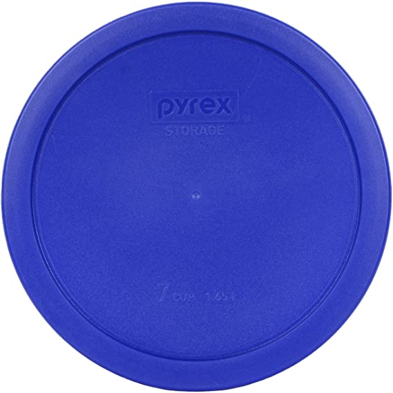 Pyrex 7402-PC Cadet Blue Round Storage Replacement Lid Cover fits 6 & 7 Cup