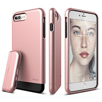 iPhone 7 Plus Case, elago® [Glide][Rose Gold / Rose Gold] - [Multi-Option Case][Military Drop Test Certified][Sophisticated Shock Absorption] - for iPhone 7 Plus