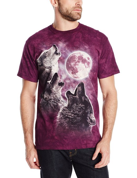 The Mountain Three Wolf Moon Short Sleeve T-Shirt