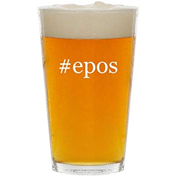 #epos - Glass Hashtag 16oz Beer Pint