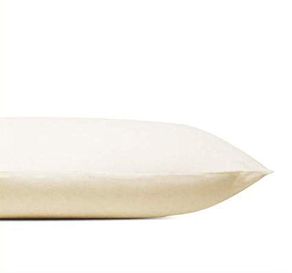 Premium All Natural Latex Low Profile Pillow, Low Height (Soft, Standard Size) with Organic Cotton Cover Protector: Perfect for Side Sleepers and Free from Toxic Memory Foam Chemicals