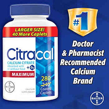Citracal® Maximum Calcium Citrate   D3, 280 Caplets