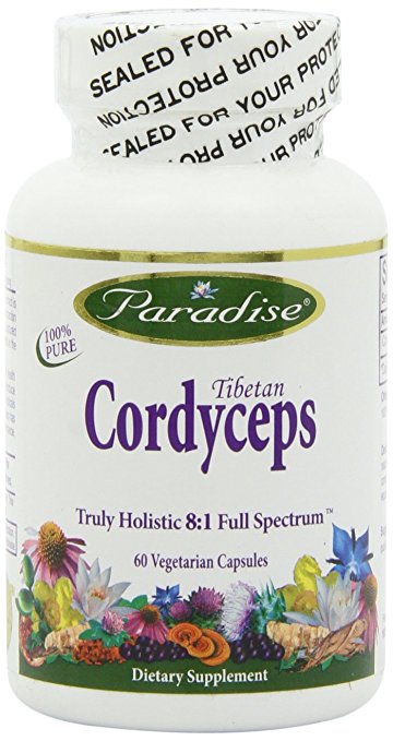 Paradise Herbs Cordyceps CS-4 Vegetarian Capsules, 60 Count