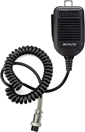 Retevis MI001 8Pin Handheld Mobile Microphone,Compatible with ICOM HM36 ICOM IC-756PROIII, IC-746PRO, IC-9100, IC-7800,IC-7410, IC-7200 Mobile Radio,Remote Speaker Mic, 8-pin Plug Microphone(1 Pack)