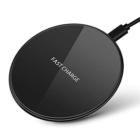 1.5X Fast Wireless Charger-Evershop Qi Wireless Charging Stand for Samsung Galaxy Note 8 S8 Plus S8  S8 S7 Edge Note 5 and Standard Charge for iPhone X iPhone 8 iPhone 8 Plus-No AC Adapter