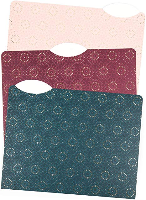 U Brands Fleuri Fashion File Folders, 1/3 Cut, Letter Size, Assorted Colors, 24 Pack
