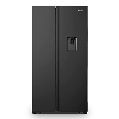 Hisense 564 L Inverter Frost-Free Side-by-Side Door Refrigerator with Water Dispenser (RS564N4SBNW, Black Stainless Steel Finish)