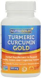 Nutrigold Turmeric Curcumin Gold Features C3 Complex w BioPerine 500 mg 120 veg capsules