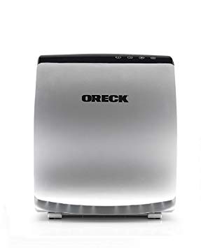 Oreck AirVantage 1 True HEPA, Charcoal Air Purifier and Allergen Remover For Small To Medium Sized Room (Silver)