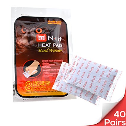 OwlHeat [Hand Warmer] Disposable Self Heating Hand Warmers - Up to 320 hours of total warmth! - Just open and they heat up in seconds