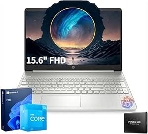 HP 2024 Newest Laptop | 15.6" FHD (1920x1080) Display | Core i3-1215U 6-Core Processor | 32GB RAM, 1.5TB SSD(1TB PCIe & P500 500GB External SSD) | Windows 11 Pro