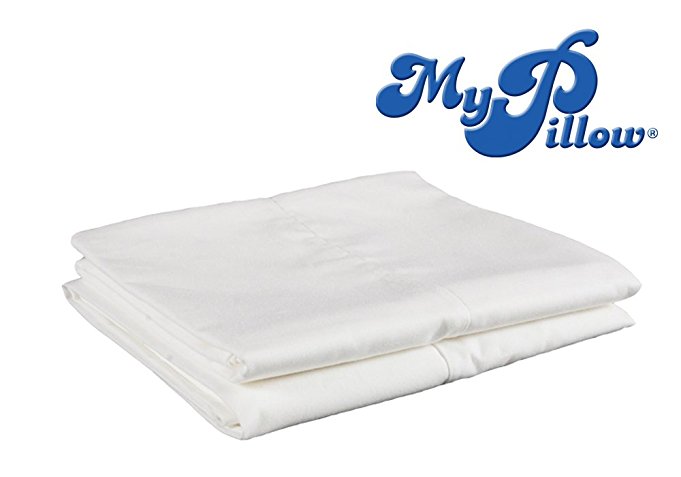 MyPillow Pillowcase Set (King Standard Pillow Case 2-pack) 100% Egyptian Giza Cotton - White