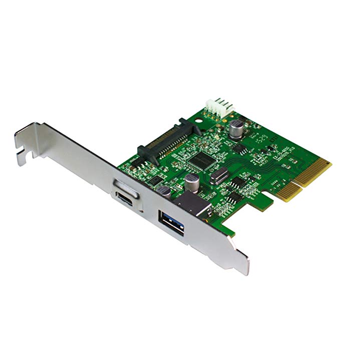 HornetTek Eagle PCIE Card to USB 3.1 Type A   Type C Ports 10 Gbps Max