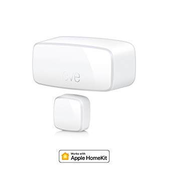 Eve Door & Window - Smart and wireless contact sensor for windows and doors, automatically trigger accessories and scenes, get notifications (open/closed status), no bridge necessary, Bluetooth Low Energy (Apple HomeKit)